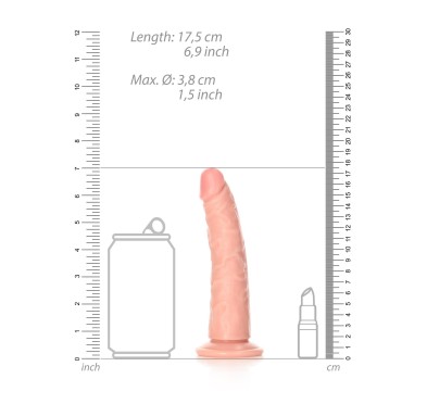 Slim Realistic Dildo with Suction Cup - 6""/ 15,5 cm